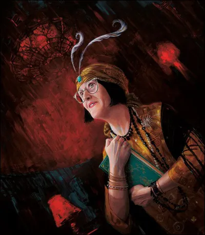 Bois de noisetier, 9 pouces et demi. Cest la baguette de Sybille Trelawney.
En quoi est fait son cur ?