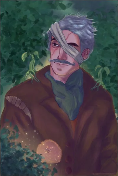 La baguette d‘un personnage moins connu, Silvanus Brûlopot… Bois de châtaigne, 11 pouces et demi.
En quoi est fait le cœur de cette baguette ?