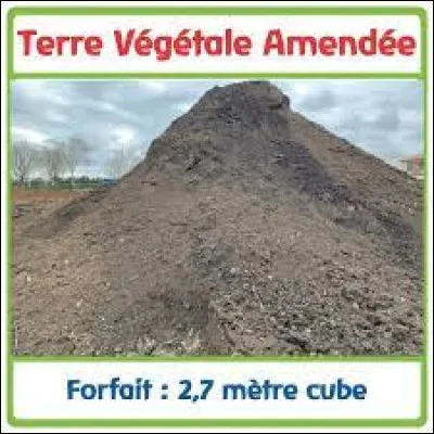 Dans un trou d'un mètre de longueur, d'un mètre de largeur et d'un mètre de profondeur, il y a un mètre cube de terre.