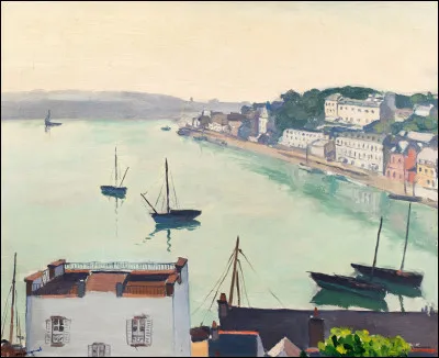 Qui a peint "Baie d'Audierne, temps calme" ?