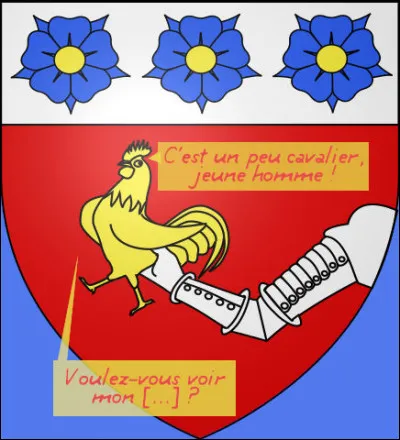 Ma parole, on me harcèle le blason...