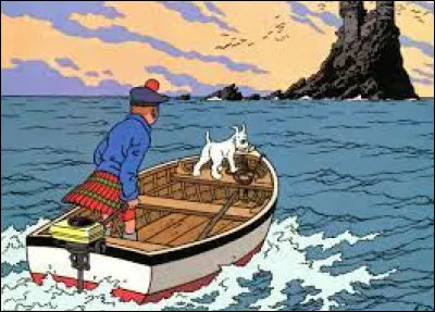 Quelle est la couleur donnant le nom de l'île où se rend Tintin dans l'une de ses aventures ?