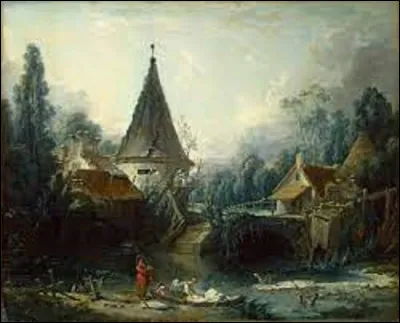 Quel rococo a exécuté cette toile intitulée ''Paysage près de Beauvais'', réalisée vers 1740 ?