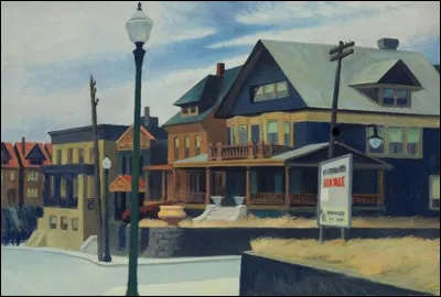 Quel peintre américain est l'auteur de ce tableau intitulé ''Vent d'est sur Weehawken'' ?