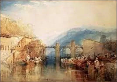 Isère : 
Quel romantique anglais a exécuté cette aquarelle en 1824, intitulée ''Pont de Grenoble'' ?