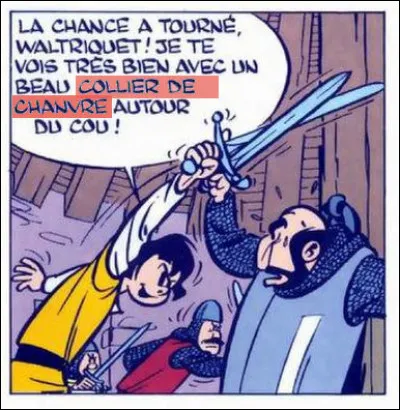 L'ennemi sera bientôt vaincu ! Que lui promet Johan, avec ce "collier de chanvre" ?