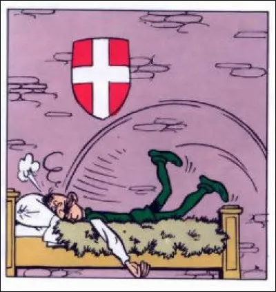 Comment nomme-t-on les dessins et formes peintes sur le bouclier (ou écu) accroché au mur ?