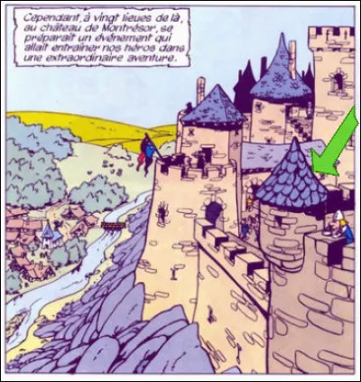 C'est le pendant - si j'ose dire - de la poivrière. (Suivre la flèche bleue qui, finalement, est verte)