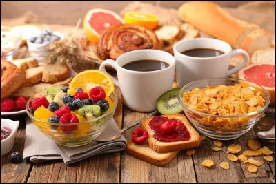 De quoi se compose ton petit déjeuner ?