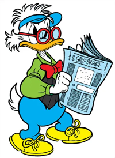 Gédéon : il est rédacteur en chef d'un journal, et il se nomme Gédéon Picsou. Quel est son lien de parenté avec Balthazar Picsou ?