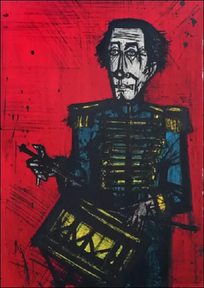 Quel peintre est l'auteur de cette lithographie intitulée ''Le tambour'' ?