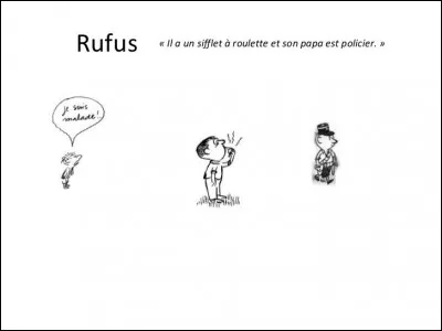 Il se vante que son père est agent de police. Qui est-il ?