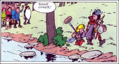 Littérature > L'équipement de Pirlouit rappelle fortement un épisode célèbre de "La Guerre des Fouaciers", non ? Mais qui en est l'auteur ?