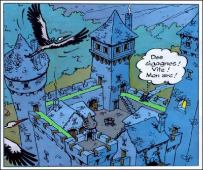 Surligné en vert sur l'image, à quel endroit se trouve le personnage ?