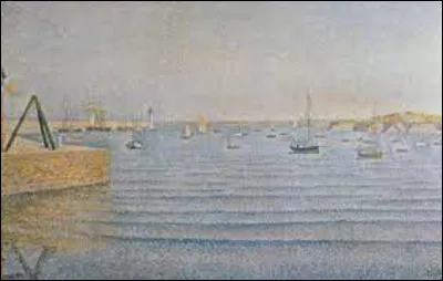 Quel pointilliste a exécuté, en 1888, ce tableau intitulé ''Le Port de Portrieux'' ?