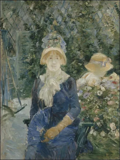 Qui a réalisé la toile "Femme dans le jardin" ?
