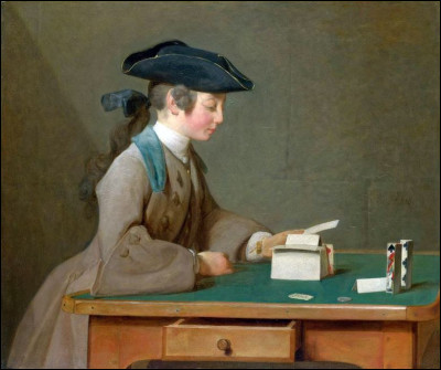 Quel peintre est l'auteur du tableau "Le Château de cartes" ?