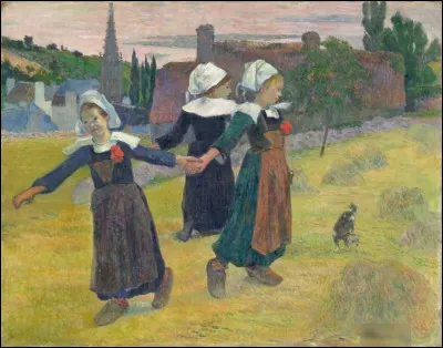 Qui a réalisé "Danse bretonne des filles à Pont-Aven" ?