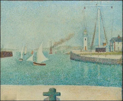 Quel peintre est l'auteur de la toile "Entrée du port de Honfleur" ?