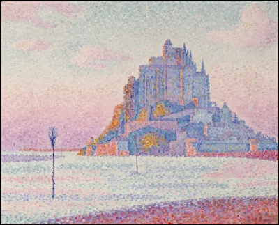 Quel peintre est l'auteur du tableau "Mont Saint-Michel, soleil couchant" ?
