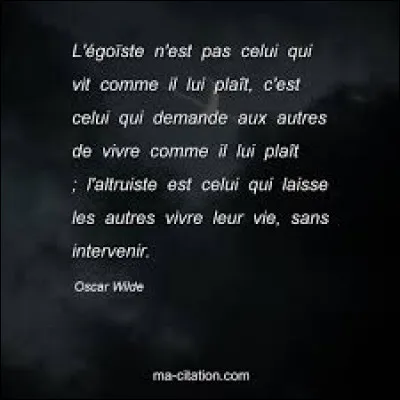 Parmi ces mots, lequel n'est pas synonyme du mot "égoïste" ?