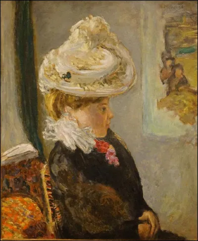 Qui a réalisé "Femme au chapeau blanc" ?