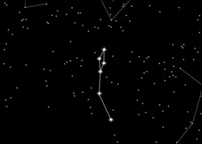 Quel est le nom de cette constellation ressemblant à la précédente composée de 6 étoiles ?