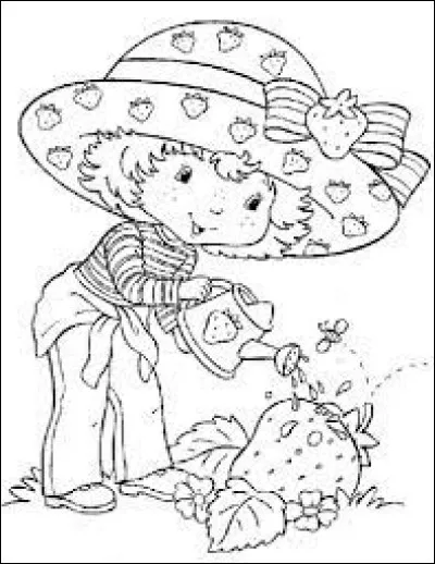 De quelle couleur est le tee-shirt de Charlotte aux fraises ?