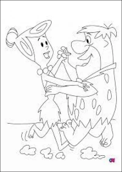 De quelle couleur est la robe de Wilma Flintstone mariée à Fred Pierrafeu dans "La famille Pierrafeu" ?