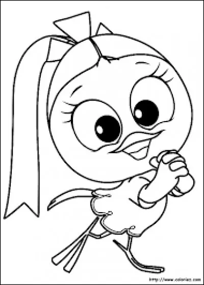 De quelle couleur est la robe de Priscilla, copine de Caliméro ?