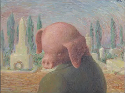 Quel peintre belge surréaliste est l'auteur de ce tableau intitulé ''La bonne fortune'' ?