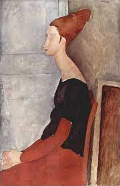 Datant de 1918, ''Portrait de ... assise de profil'' est une toile d'un artiste de l'École de Paris et d'art figuratif. De ces trois peintres, lequel a immortalisé, dans ce tableau, sa compagne assise sur une chaise ?