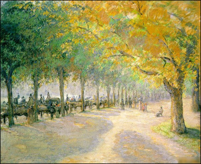 Quel peintre est l'auteur du tableau "Hyde Park, Londres" ?