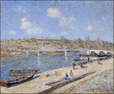 Qui a réalisé "La Plage à Saint-Mammès" ?