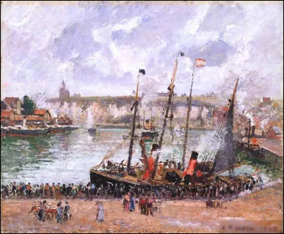 Quel peintre est l'auteur du tableau "Port de Dieppe" ?