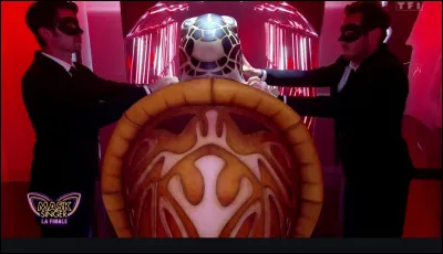 Qui était derrière la tortue et qui a enlevé son masque en dernier le mardi 11 octobre 2022 ?