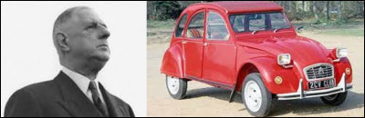 L'ancien président de la République française, Charles de Gaulle, aurait-il pu conduire une Citroën 2 CV ?