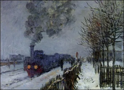 Quel peintre impressionniste est l'auteur de ce tableau intitul&eacute; ''Train dans la neige'' ?