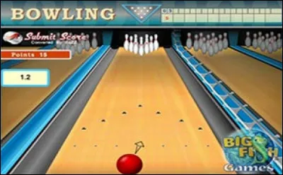 La boule de bowling doit faire tomber les [...lles].