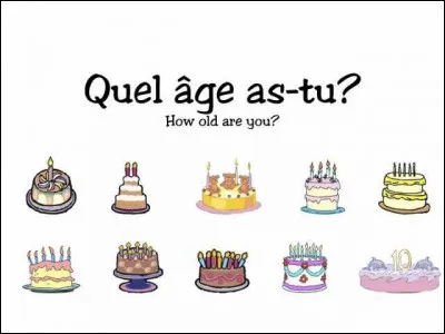 Quel âge as-tu ?