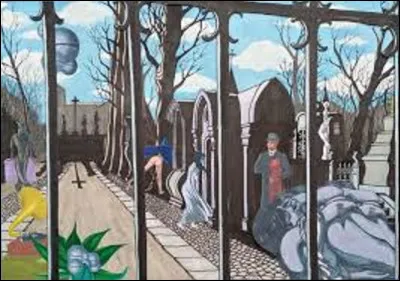 Quel surréaliste a réalisé cette toile intitulée ''Le Cimetière d'enfance'' ?