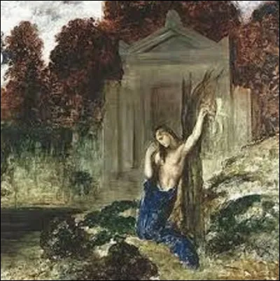 En 1890, quel symboliste a exécuté ce tableau nommé ''Orphée sur la tombe d'Eurydice'' ?