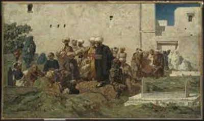 ''Enterrement maure'' est une toile peinte par un orientaliste en 1853. Qui en est l'auteur ?