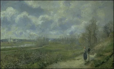 Quel peintre impressionniste puis néo-impressionniste est l'auteur de ce tableau intitulé ''La Sente du Chou, Pontoise'' ?
