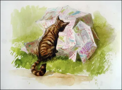 Parfois un chat avec une forme de lunettes autour des yeux se balade dans les couloirs, c'est Minerva McGonagall, qui appartient aux