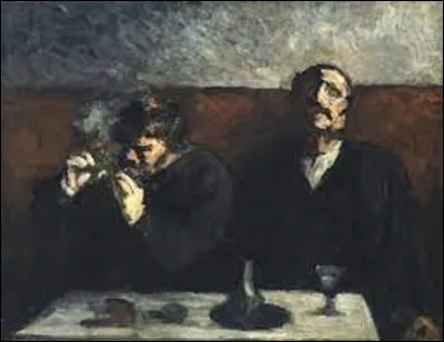 Huile sur panneau ''Fumeur et buveur d'absinthe'' est un tableau r&eacute;alis&eacute; entre 1856 et 1860. Quel r&eacute;aliste en est l'auteur ?