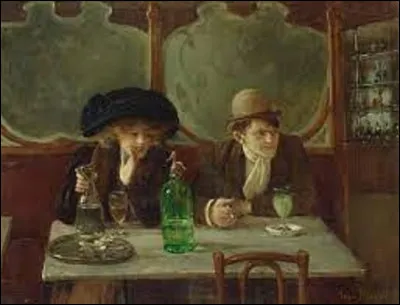 ''Le Buveur d'absinthe'' est une toile datant de 1908. Quel portraitiste a repr&eacute;sent&eacute; cette sc&egrave;ne ?