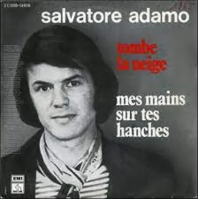 Adamo a quelques années de plus... Il est en direct, devant nous, mais ne se souvient plus des paroles de sa chanson ! Soufflez-les lui !
"Laisse mes mains sur tes hanches, ne fais pas ces yeux furibonds, oui tu l'auras ta revanche......"