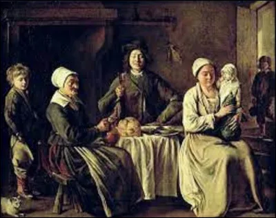 Un peu de classicisme. De ces trois frères Le Nain, lequel a réalisé cette toile intitulée ''La Famille heureuse'', en 1642, où l'on voit un homme levant son verre en direction du peintre, et une grand-mère tenant un pichet ?