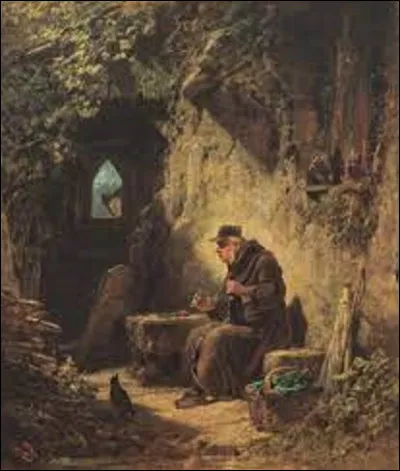 En 1850, quel romantique allemand a peint cette toile intitulée ''Ivrogne'' ?